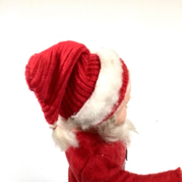 Vintage 1960s Composite Composition Poseable Jointed Articulating Arms Santa 8” - Picture 9 of 9